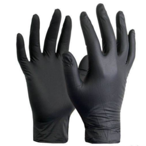 Guanti in nitrile neri XL 100 pezzi senza polvere